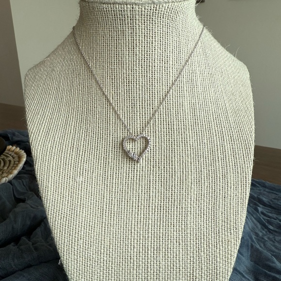 Ever Us Diamond Heart Pendant Necklace - 14KT & 18KT White Gold - Picture 2 of 8